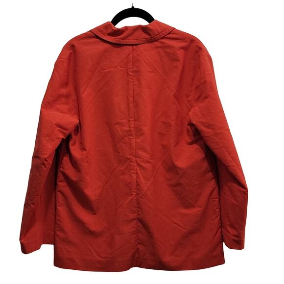 NWT Alex Mill Double Breasted Oxford Blazer in Tomato Red, S - Picture 3 of 10